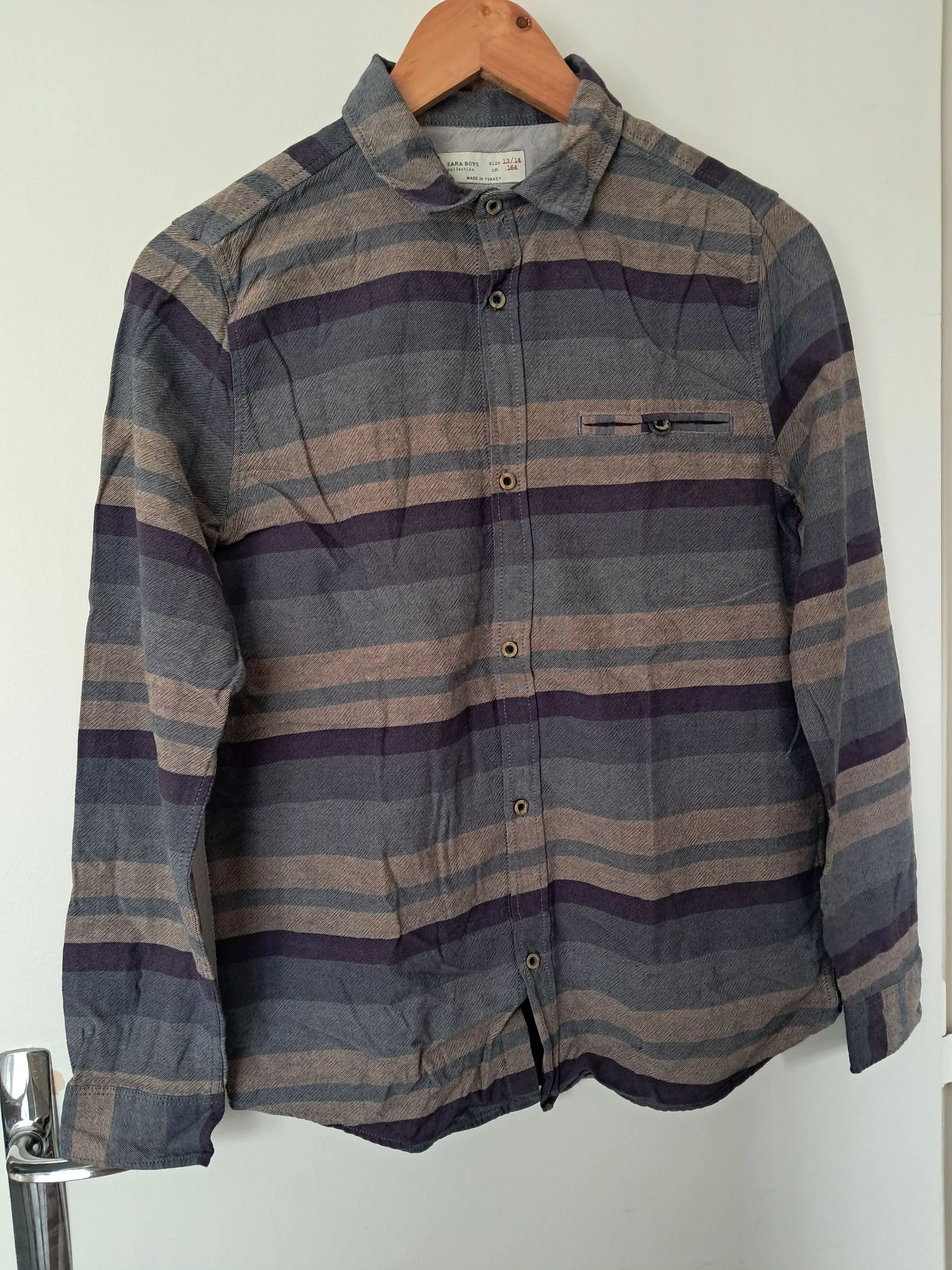 Chemise manche longue 13-14 ans zara